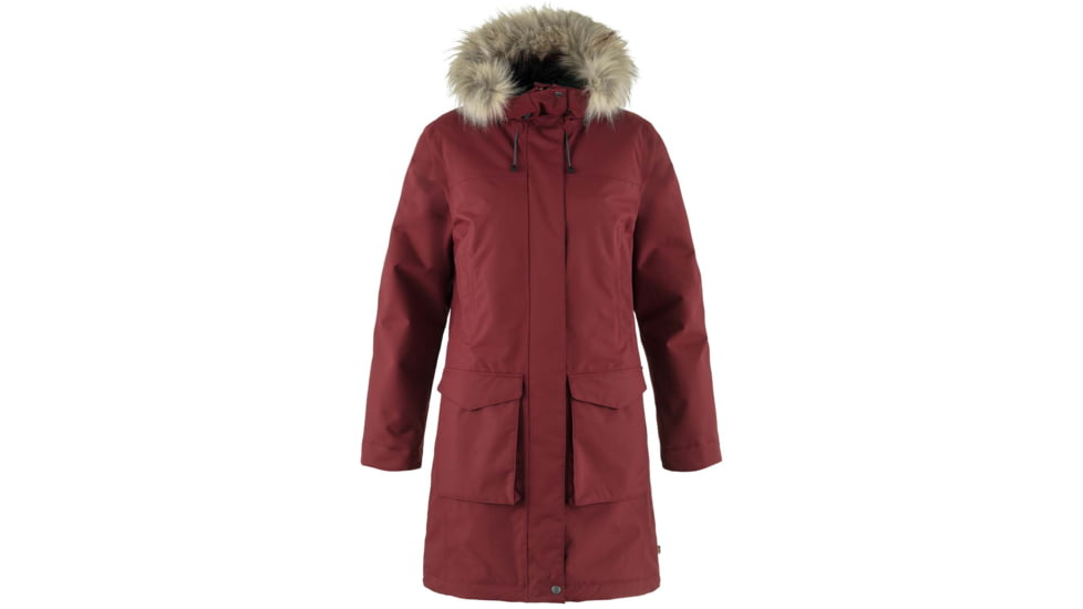 Fjallraven Nuuk Lite Parka - Womens, Bordeaux Red, Extra Small, F87161-347-XS