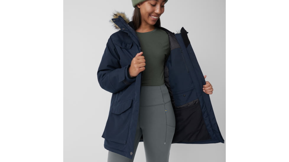 Fjallraven Nuuk Parka - Womens, Dark Navy, Large, F86369-555-L