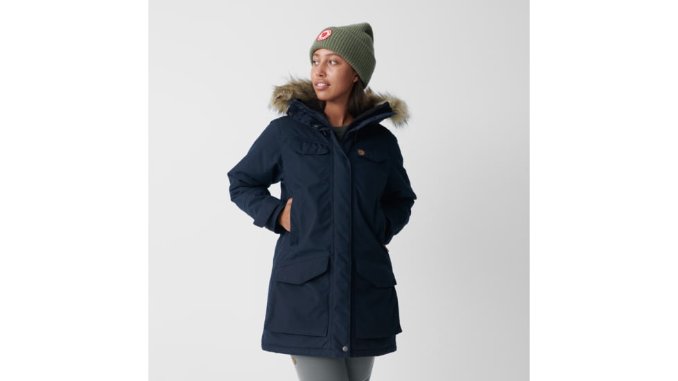 Fjallraven Nuuk Parka - Womens, Dark Navy, Large, F86369-555-L