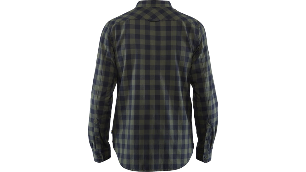 Fjallraven Ovik Check Shirt Long Sleeve - Mens, Deep Forest, S, F81883-662-S