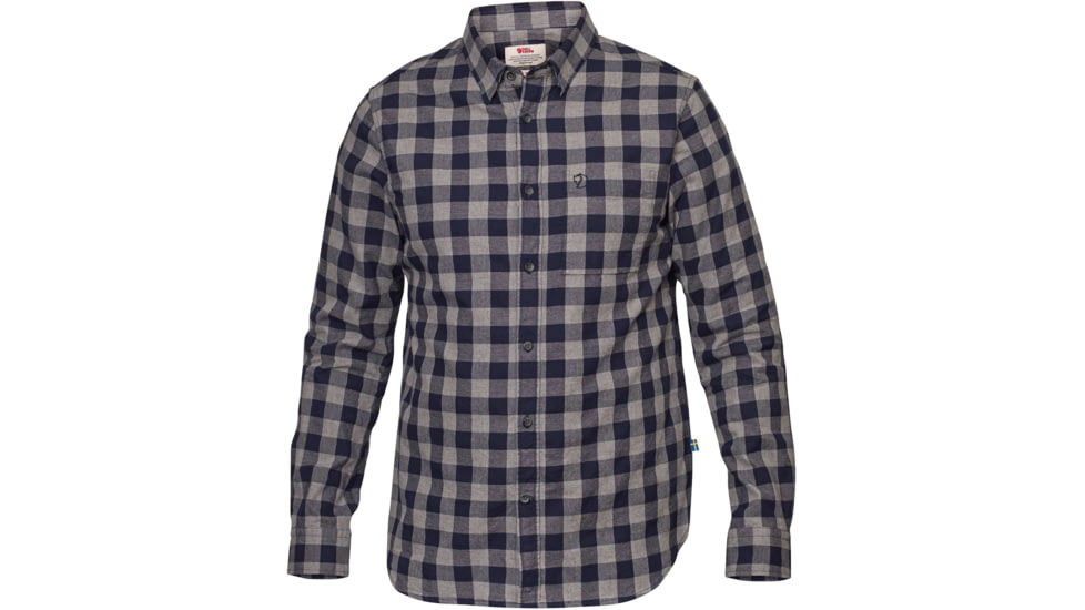 Fjallraven Ovik Check Shirt Long Sleeve - Mens, Night Sky, XXL, F81883-575-XXL