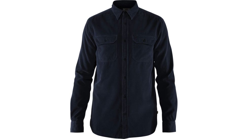 Fjallraven Ovik Cord Shirt - Mens, Dark Navy, Large, F82977-555-L