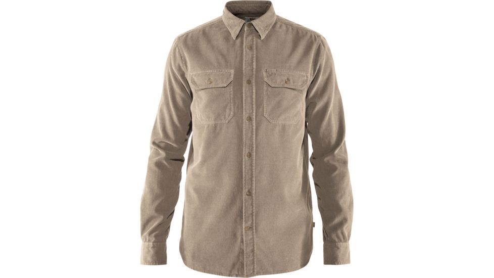 Fjallraven Ovik Cord Shirt - Mens, Driftwood, Medium, F82977-229-M