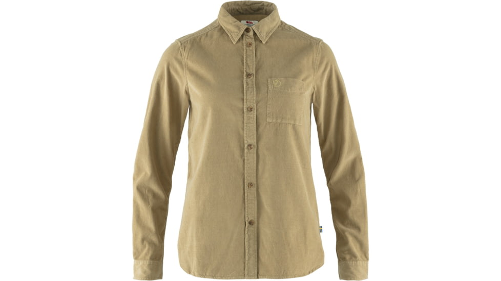 Fjallraven Ovik Cord Shirt - Womens, Sand, Small, F89830-220-S