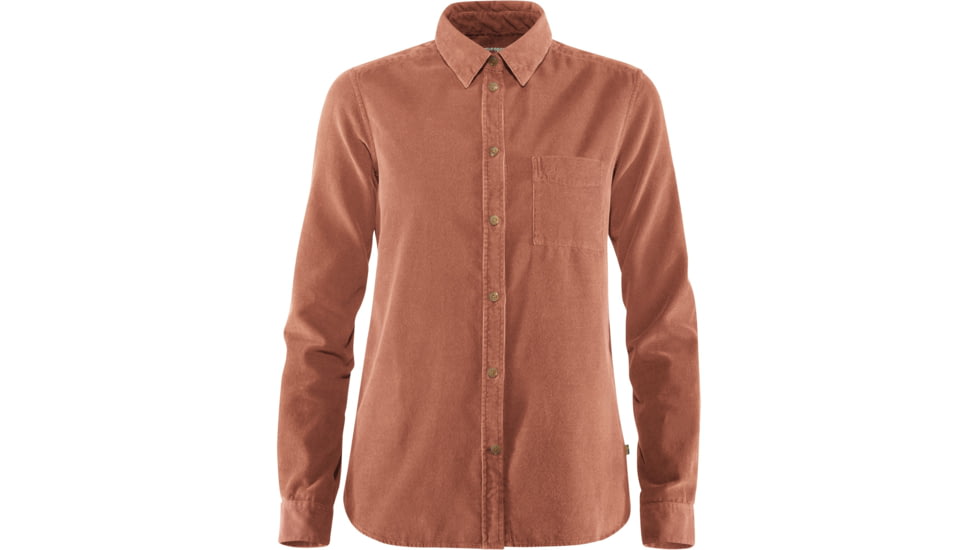 Fjallraven Ovik Cord Shirt - Womens, Terracotta Pink, Medium, F89830-306-M