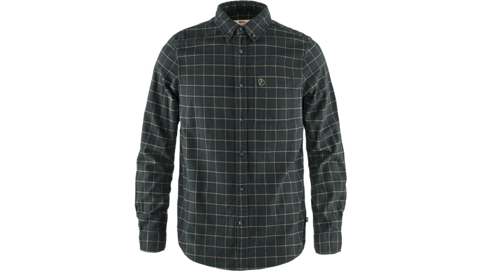 Fjallraven Ovik Flannel Shirt - Mens, Dark Grey, Extra Small, F82979-030-XS