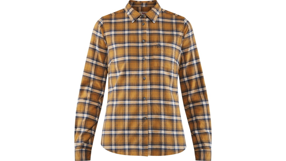 Fjallraven Ovik Flannel Shirt - Womens, Acorn, Large, F89833-166-L