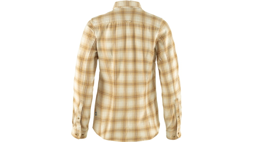 Fjallraven Ovik Flannel Shirt - Womens, Chalk White/Dune Beige, Extra Large, F89833-113-196-XL