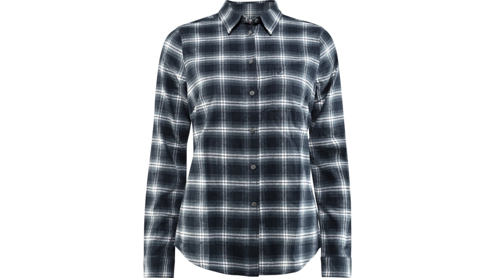 Fjallraven Ovik Flannel Shirt - Womens, Dark Navy, Small, F89833-555-S