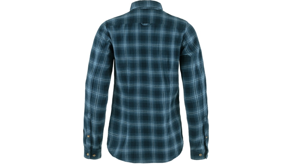 Fjallraven Ovik Flannel Shirt - Womens, Dark Navy/Indigo Blue, Medium, F89833-555-534-M