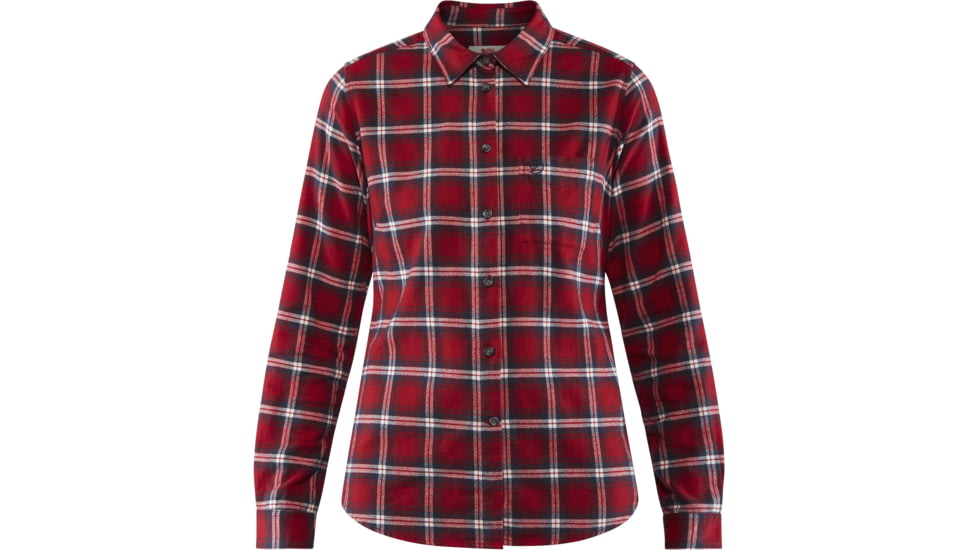 Fjallraven Ovik Flannel Shirt - Womens, Deep Red, Extra Small, F89833-325-XS