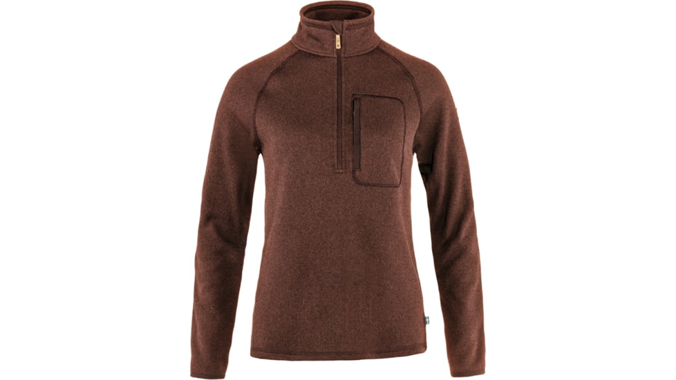 Fjallraven Ovik Fleece Half Zip - Womens, Autumn Leaf, Medium, F87155-215-M