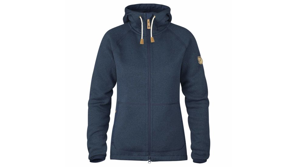 Fjallraven Ovik Fleece Hoodie - Womens, Navy, XL, F89516-560-XL