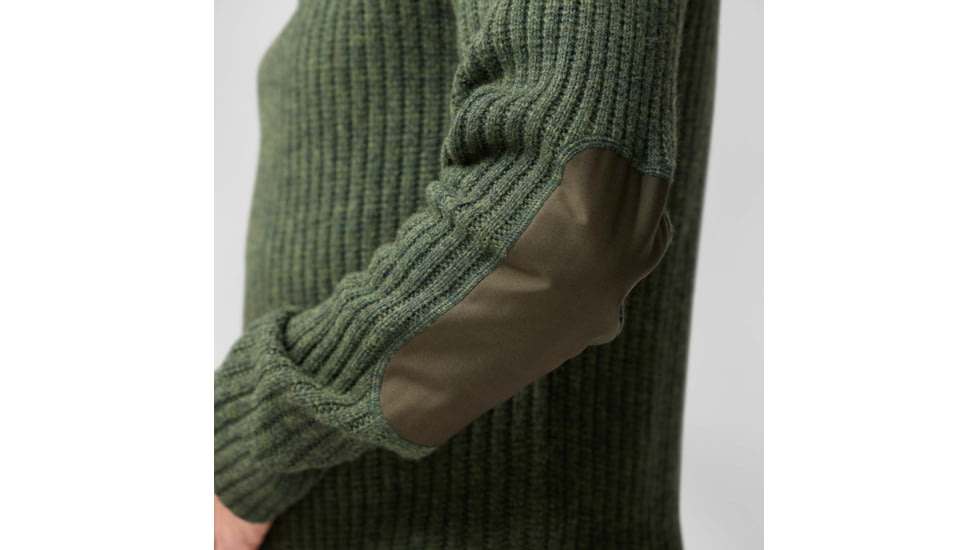 Fjallraven Ovik Half Zip Knit - Mens, Deep Forest, Medium, F86672-662-M