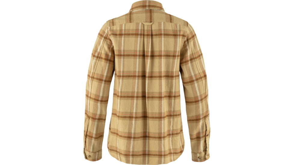 Fjallraven Ovik Heavy Flannel Shirt - Womens, Dune Beige/Buckwheat Brown, Extra Large, F86999-196-232-XL