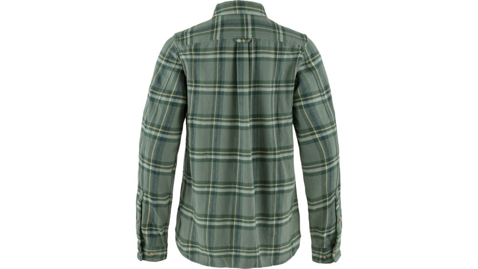 Fjallraven Ovik Heavy Flannel Shirt - Womens, Patina Green/Deep Patina, 2XS, F86999-614-679-XXS