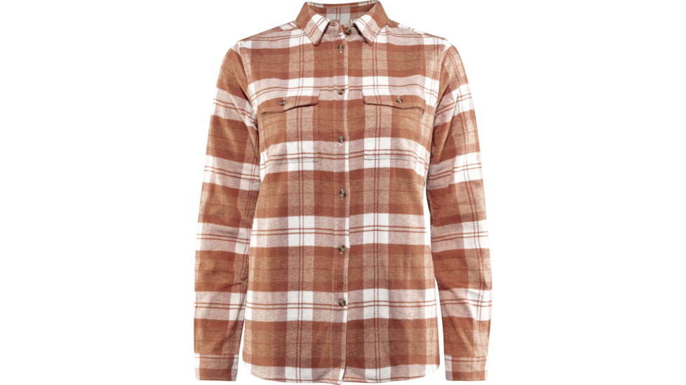 Fjallraven Ovik Heavy Flannel Shirt - Womens, Terracotta Pink, Small, F89832-306-S