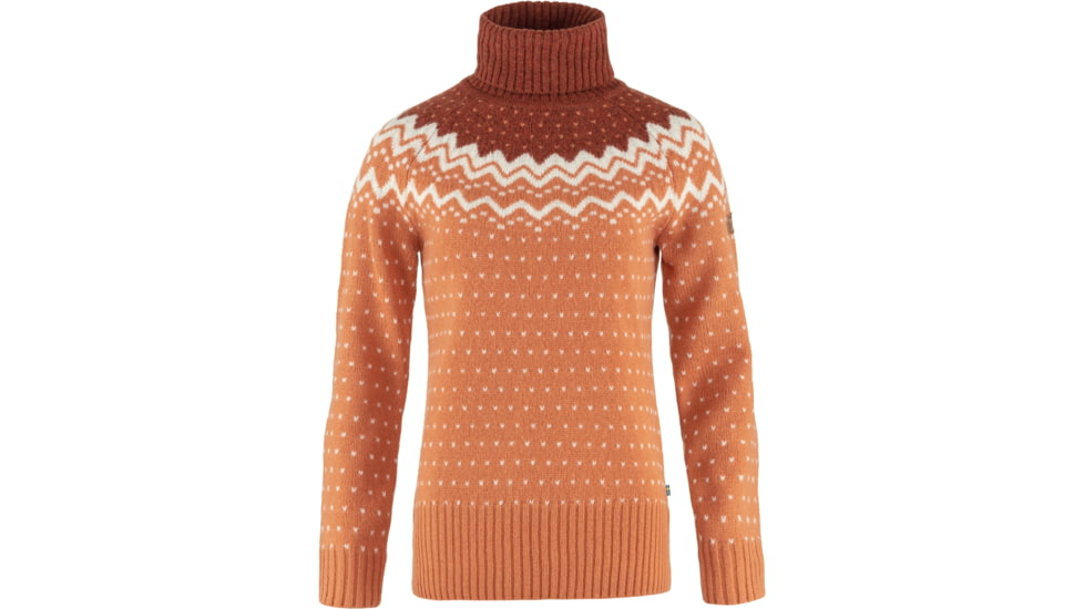 Fjallraven Ovik Knit Roller Neck - Womens, Desert Brown-Autumn Leaf, Small, F84792-242-215-S