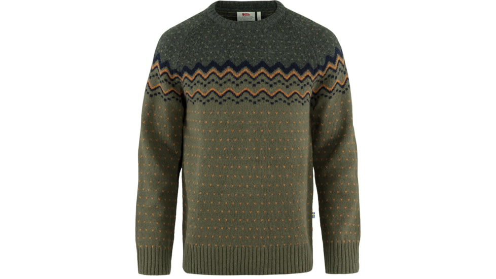 Fjallraven Ovik Knit Sweater - Mens, Laurel Green-Deep Forest, Small, F81829-625-662-S
