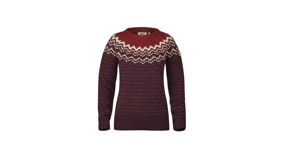 Fjallraven Ovik Knit Sweater - Womens, Dark Garnet, Extra Small, F89941-356-XS