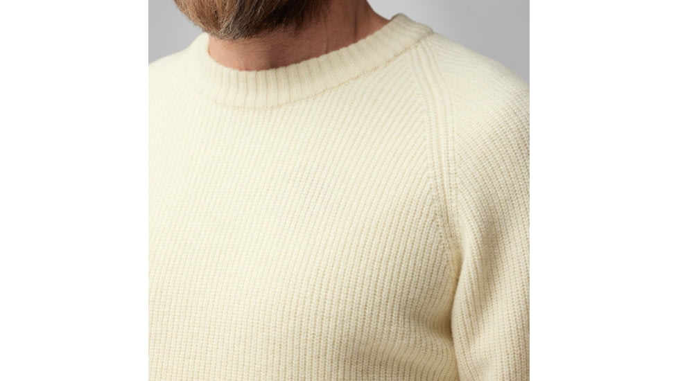 Fjallraven Ovik Rib Sweater - Mens, Chalk White, Large, F87165-113-L