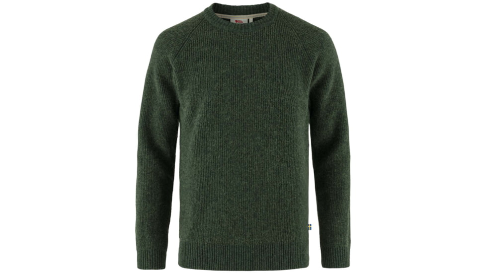 Fjallraven Ovik Rib Sweater - Mens, Deep Forest, Medium, F87165-662-M