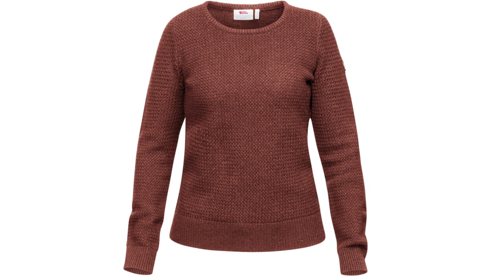 Fjallraven Ovik Structure Sweater - Womens, Terracotta Pink, Extra Small, F89775-306-XS