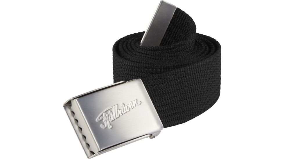 Fjallraven Ovik Webbing Belt, Black, One Size, F78130-550-OneSize