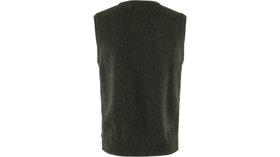 Fjallraven Ovik Wool Vest - Mens, Dark Olive, Extra Small, F87324-633-XS