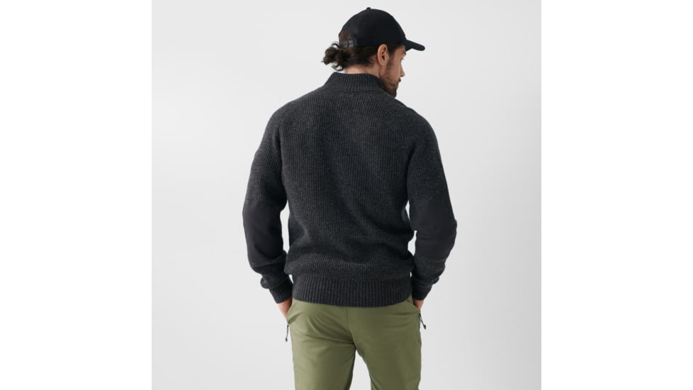 Fjallraven Ovik Zip Cardigan Knit - Mens, Dark Grey, Extra Large, F87071-030-XL