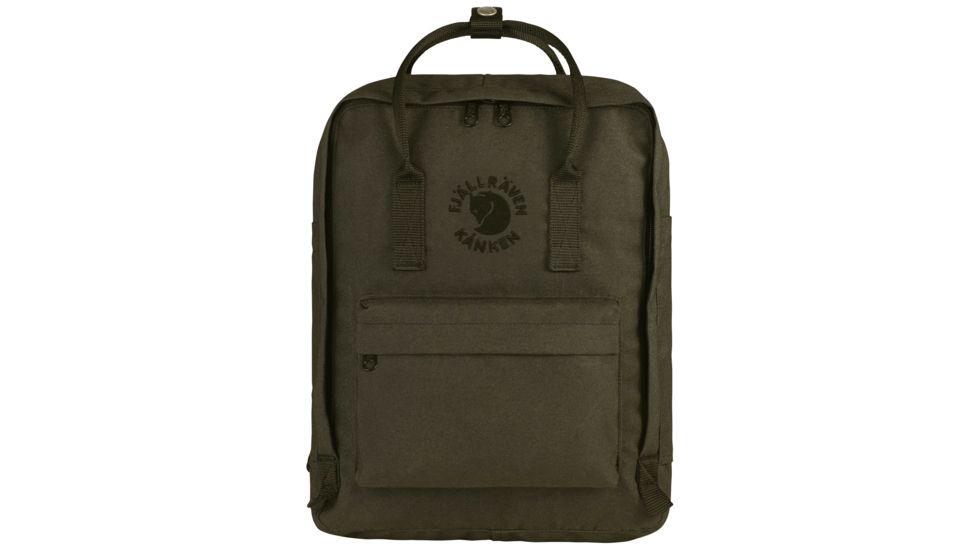 Fjallraven Re-Kanken Backpack, Dark Olive, One Size, F23548-633-One Size