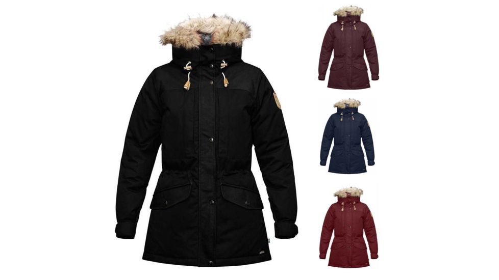 Fjallraven Singi Down Jacket - Womens, Black, Dark Garnet, Dark Navy, Red Oak