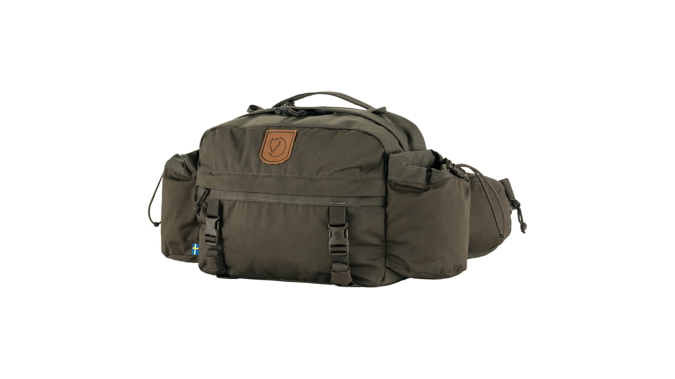 Fjallraven Singi Hip Pack 10 - Unisex, Dark Olive, One Size, F23-633OS