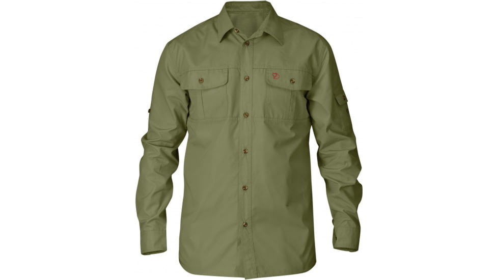 Fjallraven Singi Sarek Trekking Long Sleeve Shirt Mens, Green, XXL F81838-620-XXL