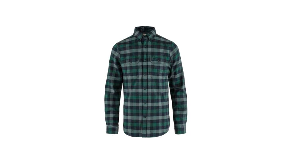 Fjallraven Skog Shirt - Mens, Arctic Green/Dark Navy, Small, F81353-667-555-S