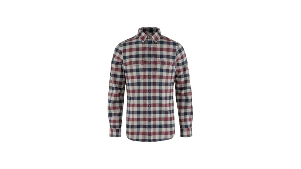 Fjallraven Skog Shirt - Mens, Dark Garnet/Fog, Small, F81353-356-021-S