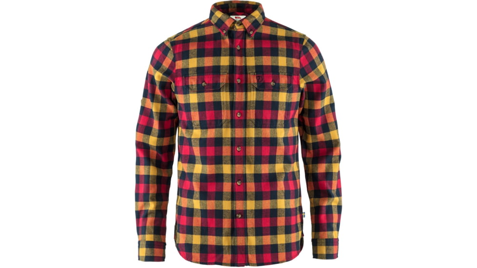 Fjallraven Skog Shirt - Mens, True Red, Medium, F81353-334-M