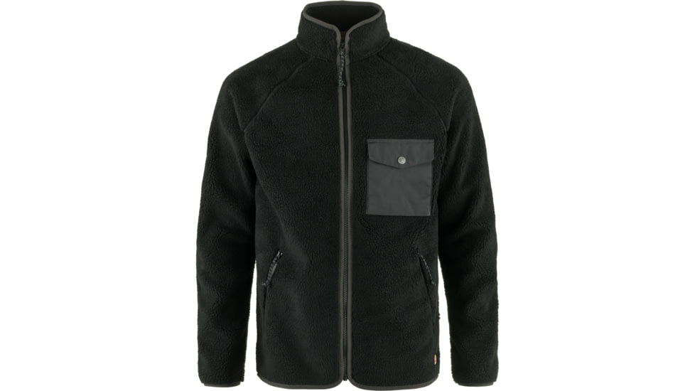 Fjallraven Vardag Pile Fleece - Mens, Black/Dark Grey, Small, F84158-550-030-S