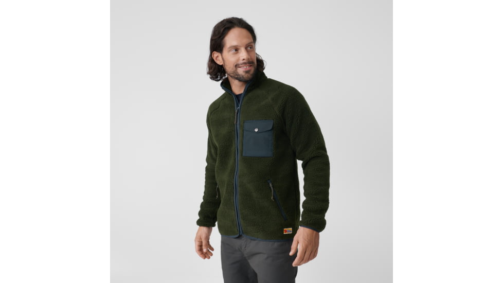 Fjallraven Vardag Pile Fleece - Mens, Deep Forest, 2XL, F84158-662-XXL