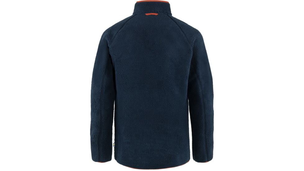 Fjallraven Vardag Pile Fleece - Mens, Navy-Autumn Leaf, Extra Small, F84158-560-215-XS