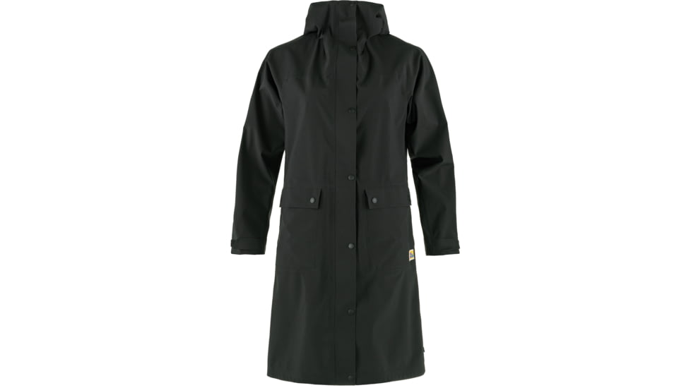 Fjallraven Vardag Rain Parka - Womens, Black, Extra Small, F14500131-550-XS