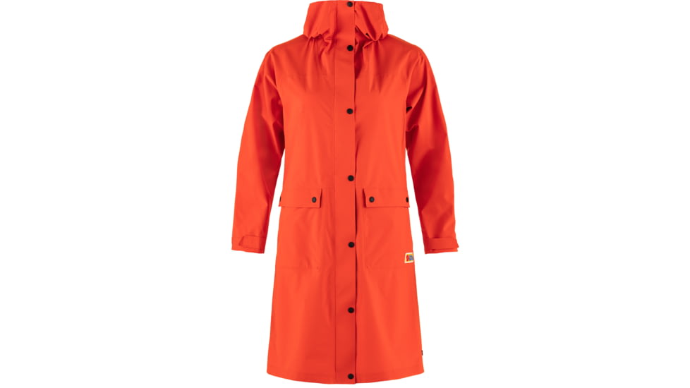 Fjallraven Vardag Rain Parka - Womens, Flame Orange, 2XS, F14500131-214-XXS