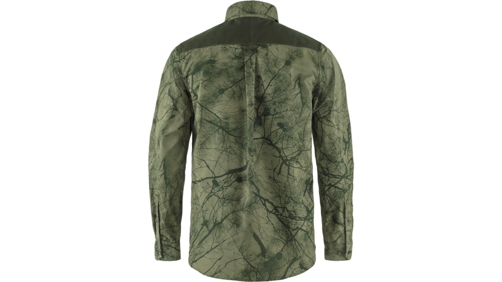 Fjallraven Varmland G-1000 Shirt - Mens, Green Camo/Deep Forest, Extra Large, F87326-626-662-XL