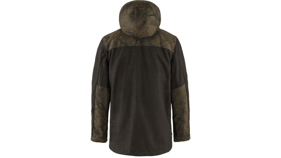 Fjallraven Varmland Wool Jacket - Mens, Dark Olive/Dark Olive Camo, Extra Large, F86903-633-636-XL