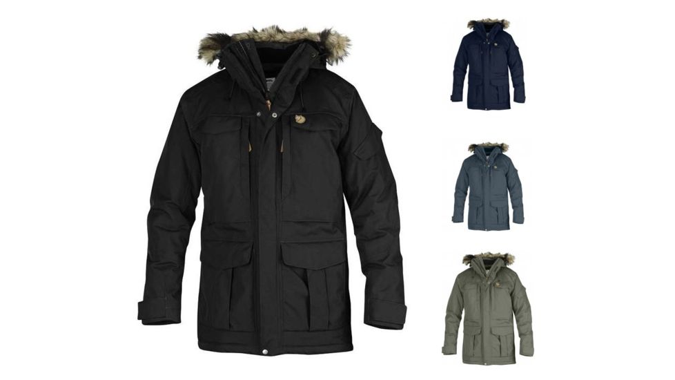 Fjallraven Yupik Parka, Black, Dark Navy, Dusk, Mountain Grey