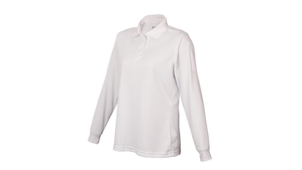 Flying Cross Long Sleeve Impact Polo - Women's, White, Large, 3220W00LARGENA
