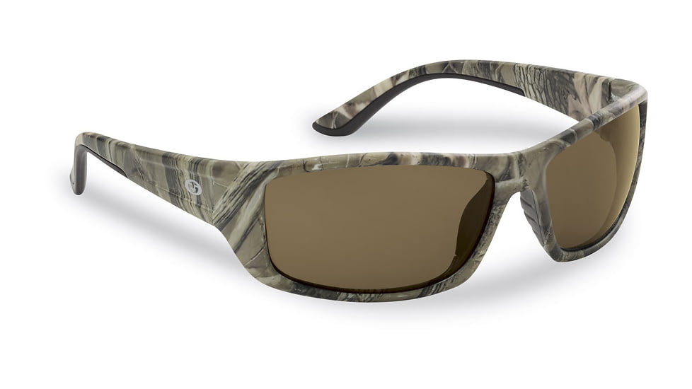 Flying Fisherman 7719CA Buchanan Polarized Sunglasses, Camo Frames Amber Lens, 7719CA