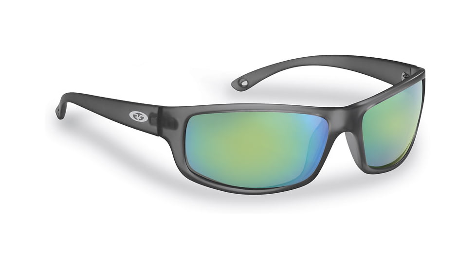 Flying Fisherman 7756GAG Slack Tide Sunglasses Granite Amber-Green Mirror, 7756GAG