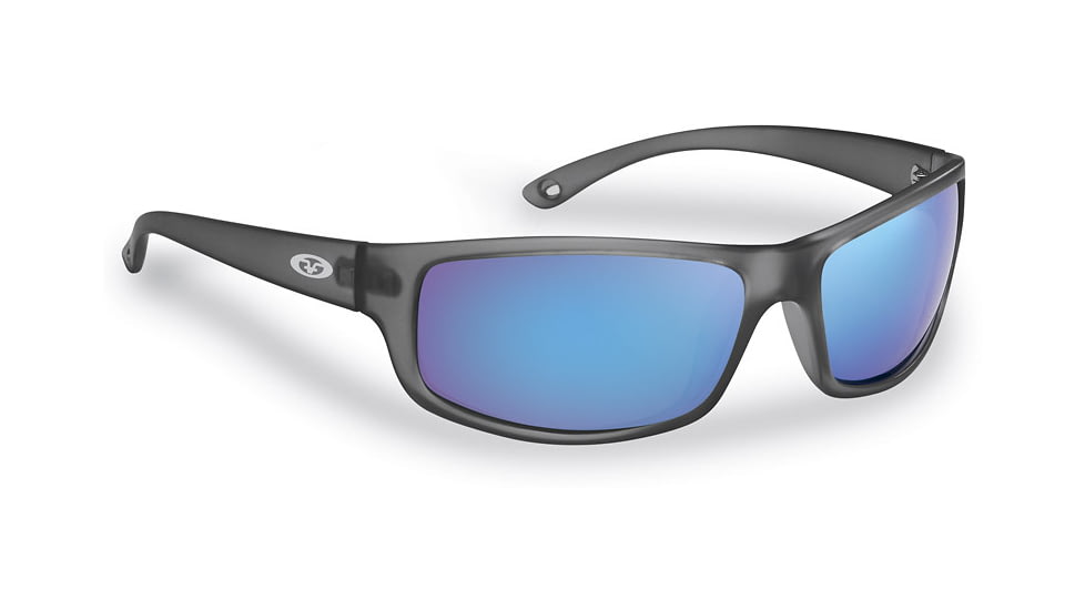 Flying Fisherman 7756GSB Slack Tide Sunglasses Granite Smoke-Blue Mirror, 7756GSB