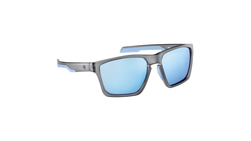 Flying Fisherman 7761GSB Sandbar Sunglasses, Matte Crystal Gray Frame, Blue Mirror Lenses, 7761GSB